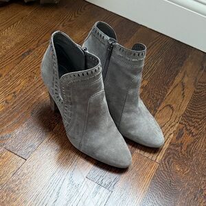 Vince Camuto Charcoal Suede Heeled Boots